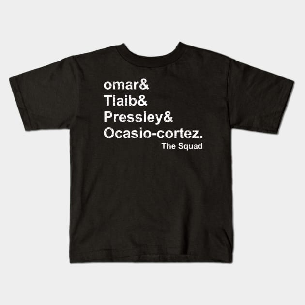 Omar Tlaib Pressley Ocasio-Cortez Kids T-Shirt by FreedoomStudio